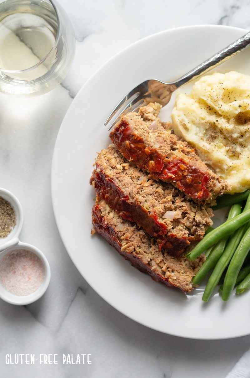 BBQ Turkey Meatloaf with Oatmeal - Gluten-Free!