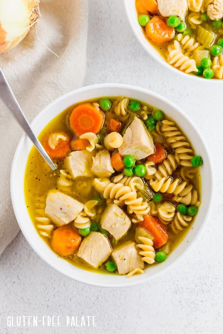 Easy Gluten-Free Chicken Noodle Soup (Best Flavor) - Homemade