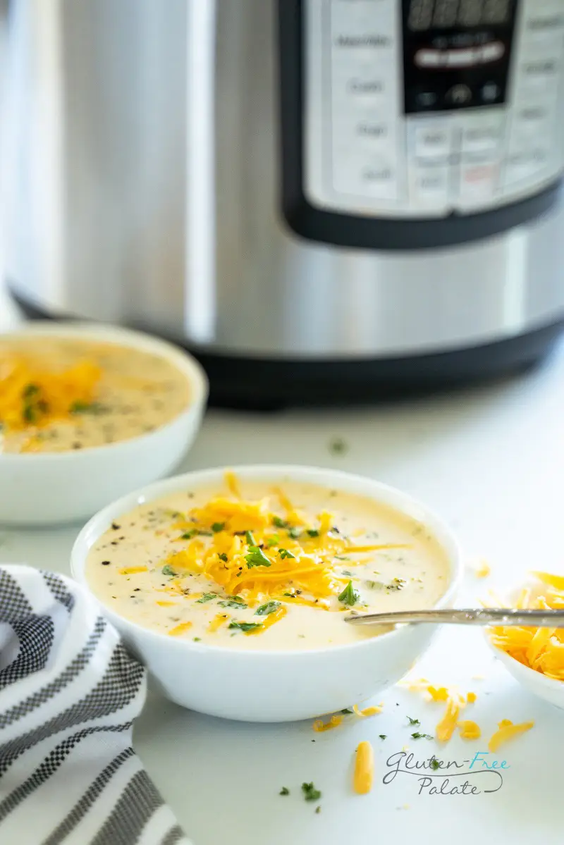 Instant Pot Broccoli Cheese Soup – Gluten-Free Palate