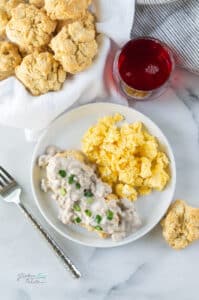 The Best Gluten-Free Biscuits and Gravy Ever [And So Easy!]